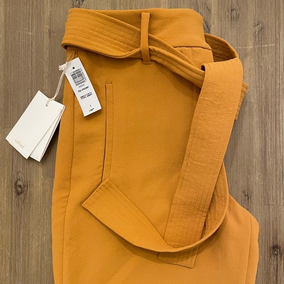 Aritzia Wilfred tie-front pants NWT size 2 - Picture 2 of 5